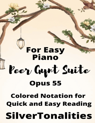 Book cover for Peer Gynt Suite Opus 55 for Easy Piano