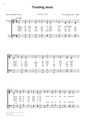 Trusting Jesus - SATB Choir