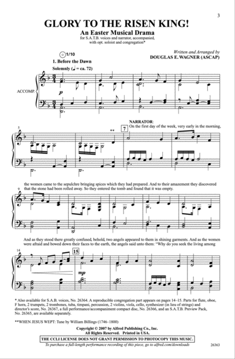 Glory to the Risen King! 4-Part scores gallery preview page 2
