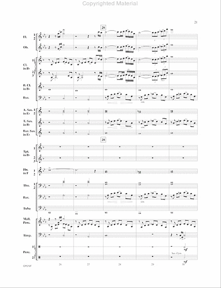 Trilogy Concert Band scores gallery preview page 22