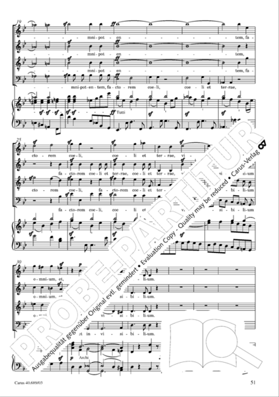 Missa solemnis Missa solemnis 4-Part scores gallery preview page 52