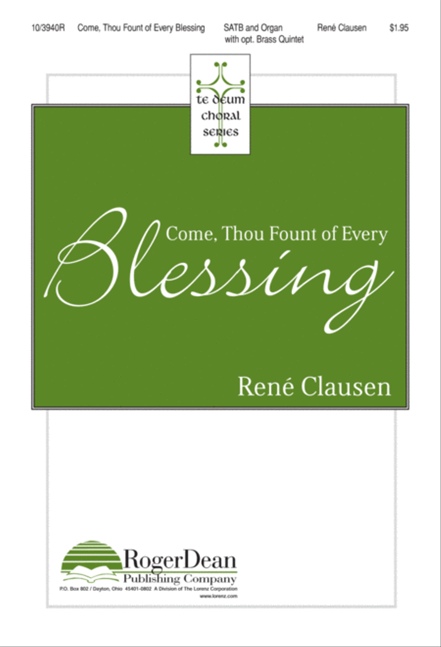 Come, Thou Fount of Every Blessing 4-Part scores gallery preview page 1