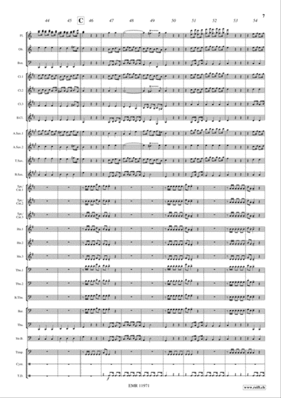 Fireworks Highlights Concert Band scores gallery preview page 8