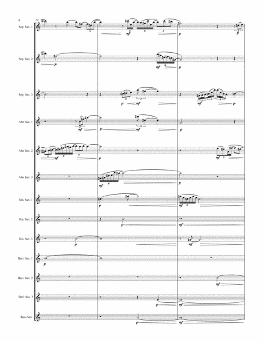 Skylark Lullaby - Saxophone Choir - Score and Parts Bundle image number null