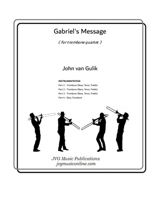 Gabriel's Message - Trombone Quartet