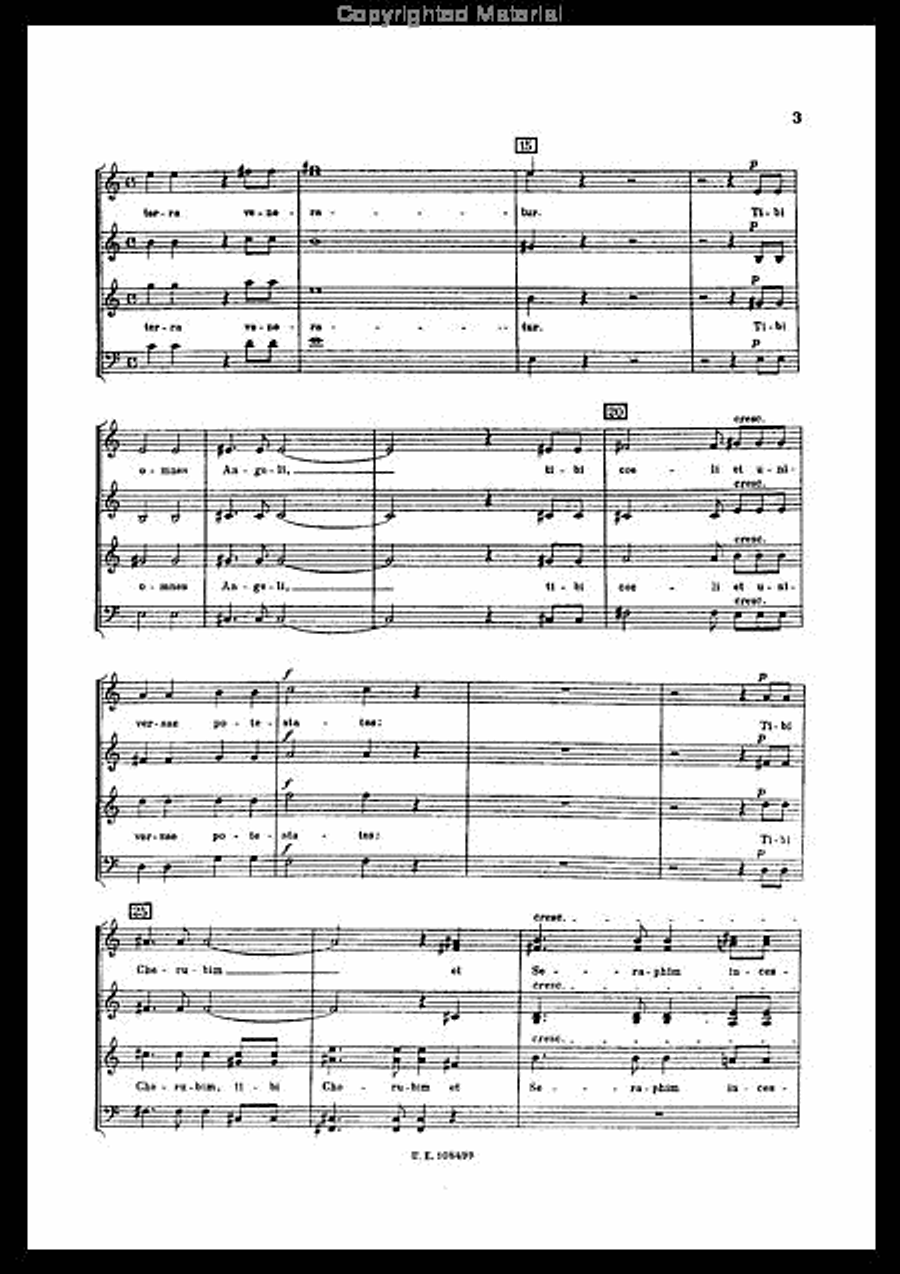 Te Deum, Chorus Score 4-Part scores gallery preview page 3