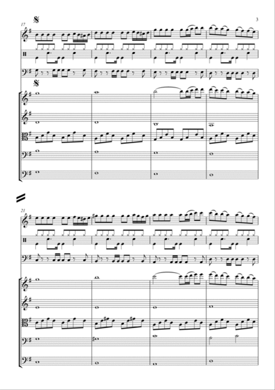 Capriccio Veneziano Full Orchestra scores gallery preview page 3