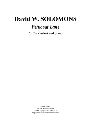 David Warin Solomons: Petticoat Lane for Bb clarinet and piano