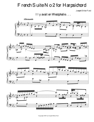 Suite française no. 2 pour le clavecin (French Suite No. 2 for Harpsichord) based on Voltaire's Can