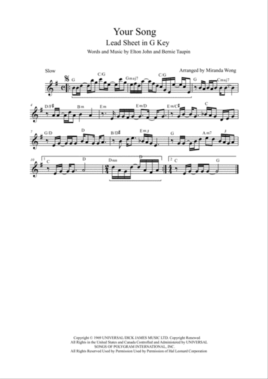 Your Song Large Ensemble scores gallery preview page 3