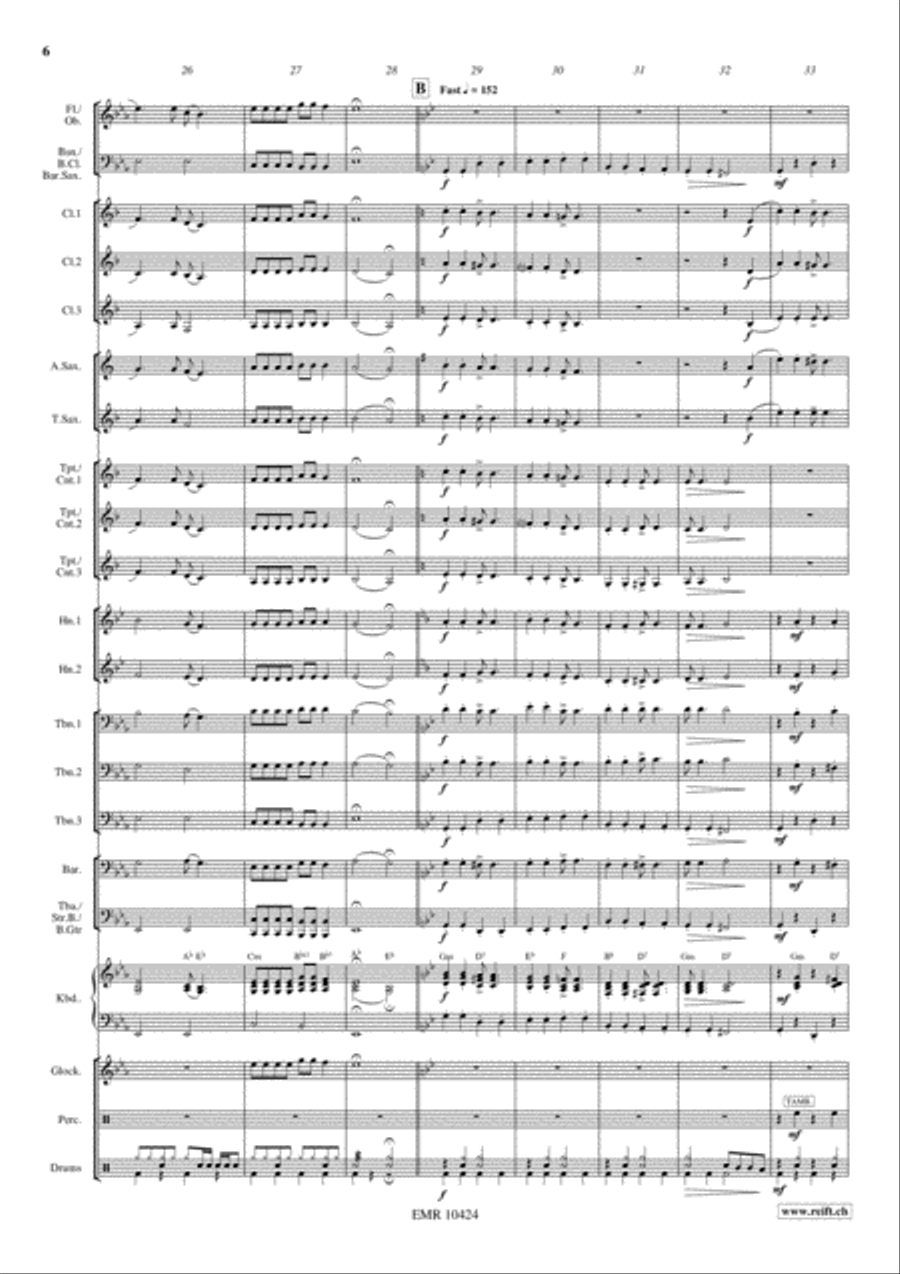 Gospel Spirit Concert Band scores gallery preview page 7