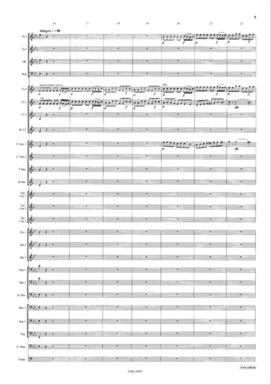 The Magic Flute Overture Concert Band scores gallery preview page 6