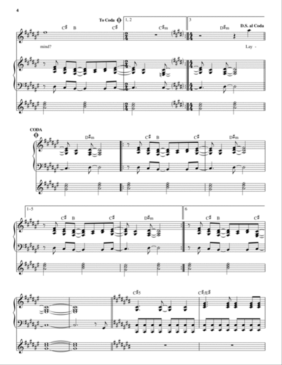 Layla Layla Piano scores gallery preview page 4