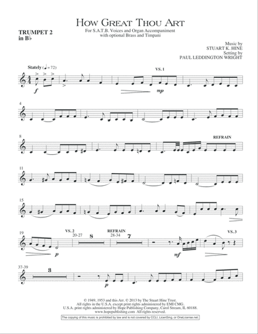 How Great Thou Art Choir scores gallery preview page 14