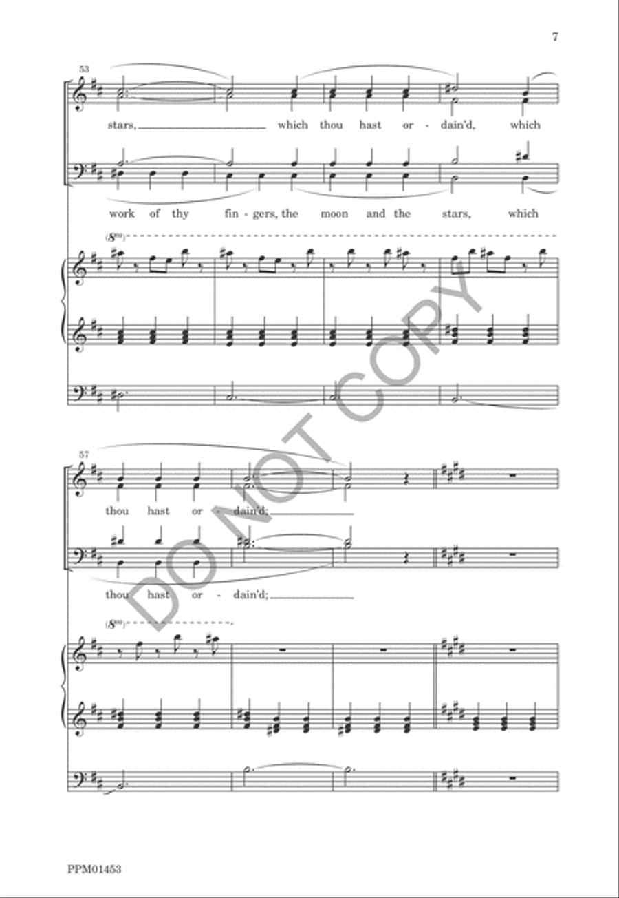 Psalm VIII 4-Part scores gallery preview page 10