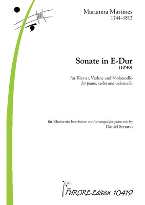 Book cover for Sonata in E Major