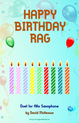 Happy Birthday Rag, for Alto Saxophone Duet