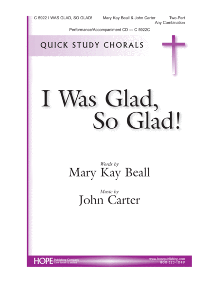 I Was Glad, So Glad! I Was Glad, So Glad! 2-Part scores gallery preview page 1