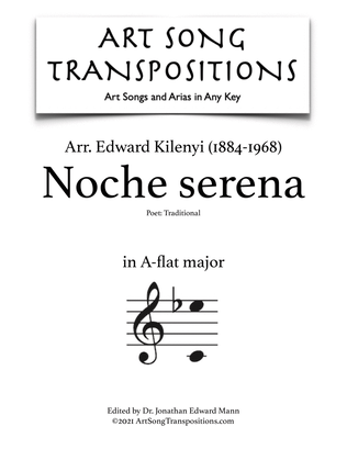 KILENYI: Noche serena (transposed to A-flat major)