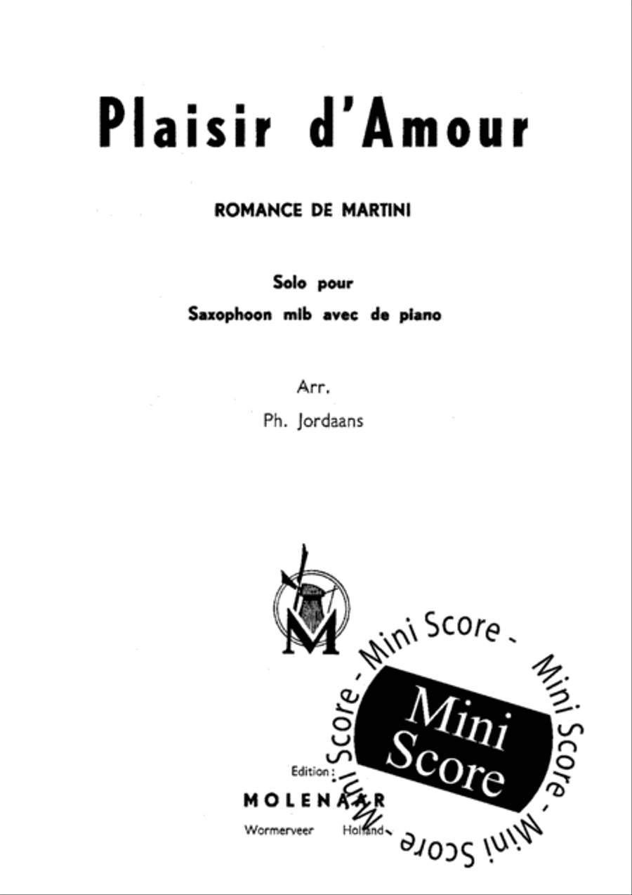 Plaisir d'Amour Piano Accompaniment scores gallery preview page 3