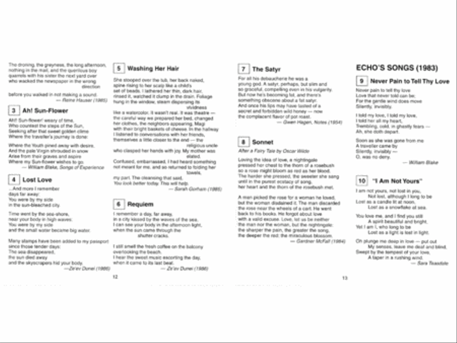 Daron Hagen: Songs