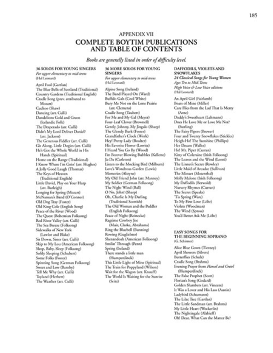 The Private Voice Studio Handbook – Revised Edition Voice scores gallery preview page 6