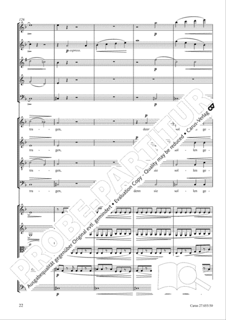 Ein Deutsches Requiem (German Requiem) 4-Part scores gallery preview page 29
