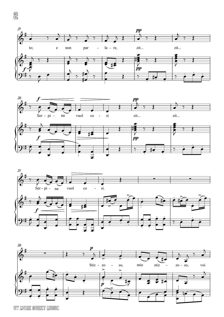 Pergolesi-Stizzoso,mio stizzoso in G Major,for Voice and Piano Pergolesi-Stizzoso,mio stizzoso in G Major,for Voice and Piano Piano, Vocal scores gallery preview page 4