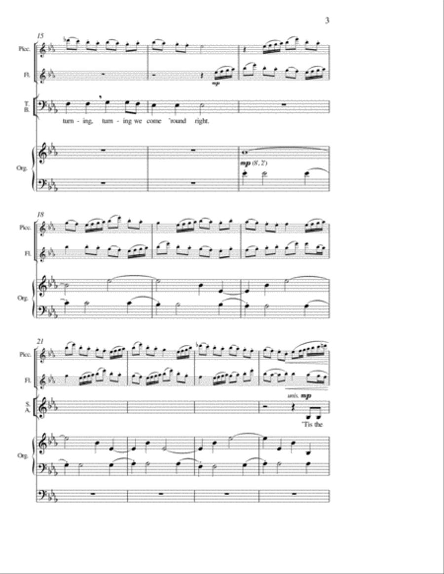 Simple Gifts Simple Gifts 4-Part scores gallery preview page 3