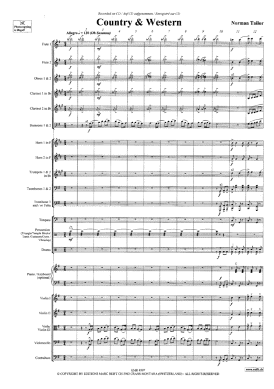 Country & Western Country & Western Orchestra scores gallery preview page 4