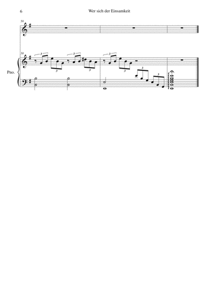 Gesänge des Harfners (Songs of the Harpist) for low voice and piano image number null