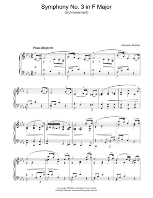 Book cover for Symphony No. 3 In F Major (3rd movement: Poco allegretto)