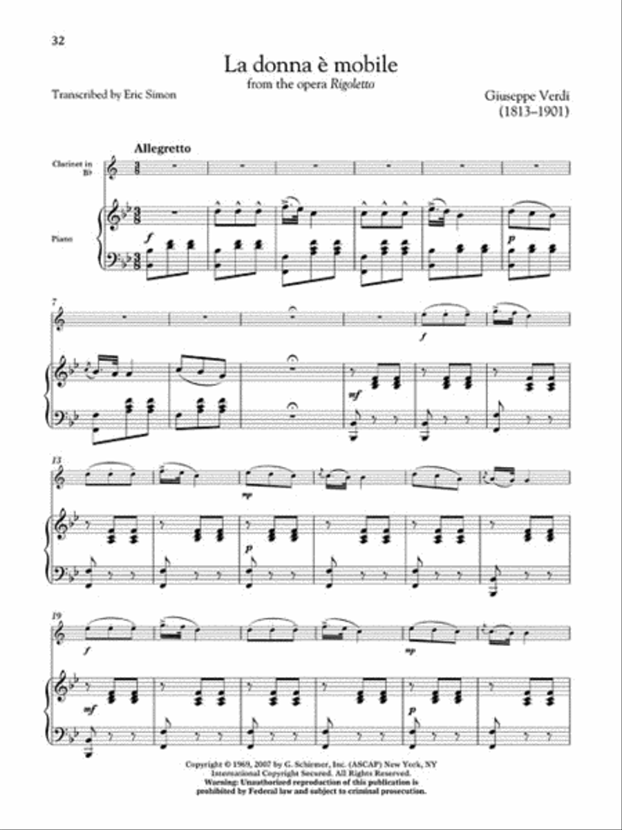 The Clarinet Collection Clarinet Solo scores gallery preview page 5