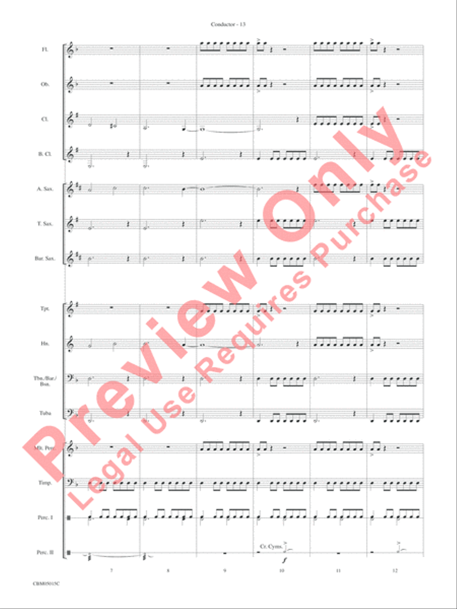 Themes from Star Wars: Episode III Revenge of the Sith Concert Band scores gallery preview page 16