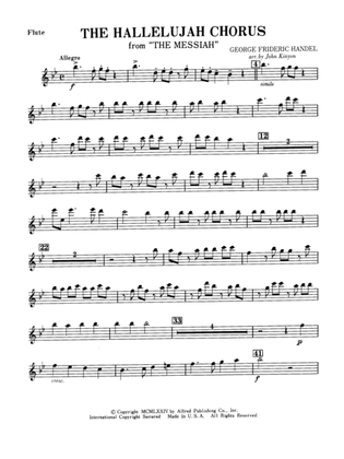Hallelujah Chorus: Flute
