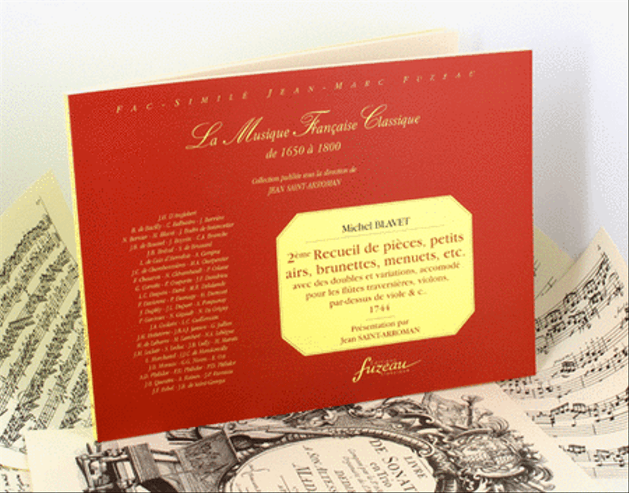 Second collection of pieces, short airs, brunettes Flute Solo scores gallery preview page 1