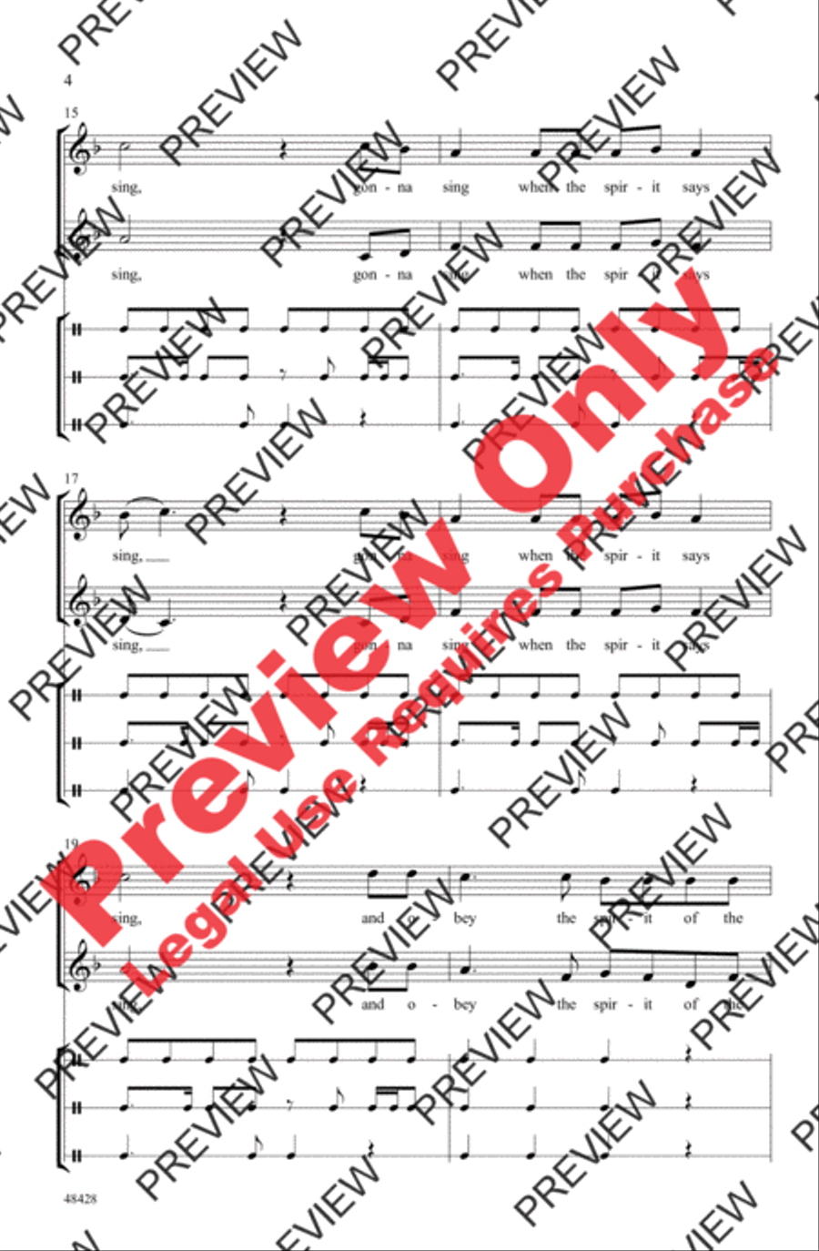 Gonna Sing Gonna Sing 2-Part scores gallery preview page 4