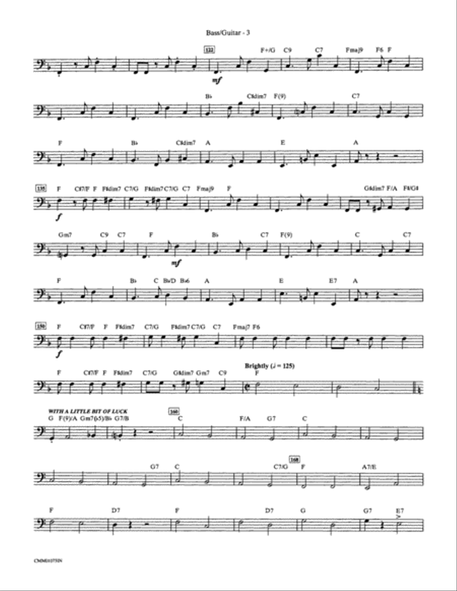 My Fair Lady: String Bass Double Bass scores gallery preview page 3