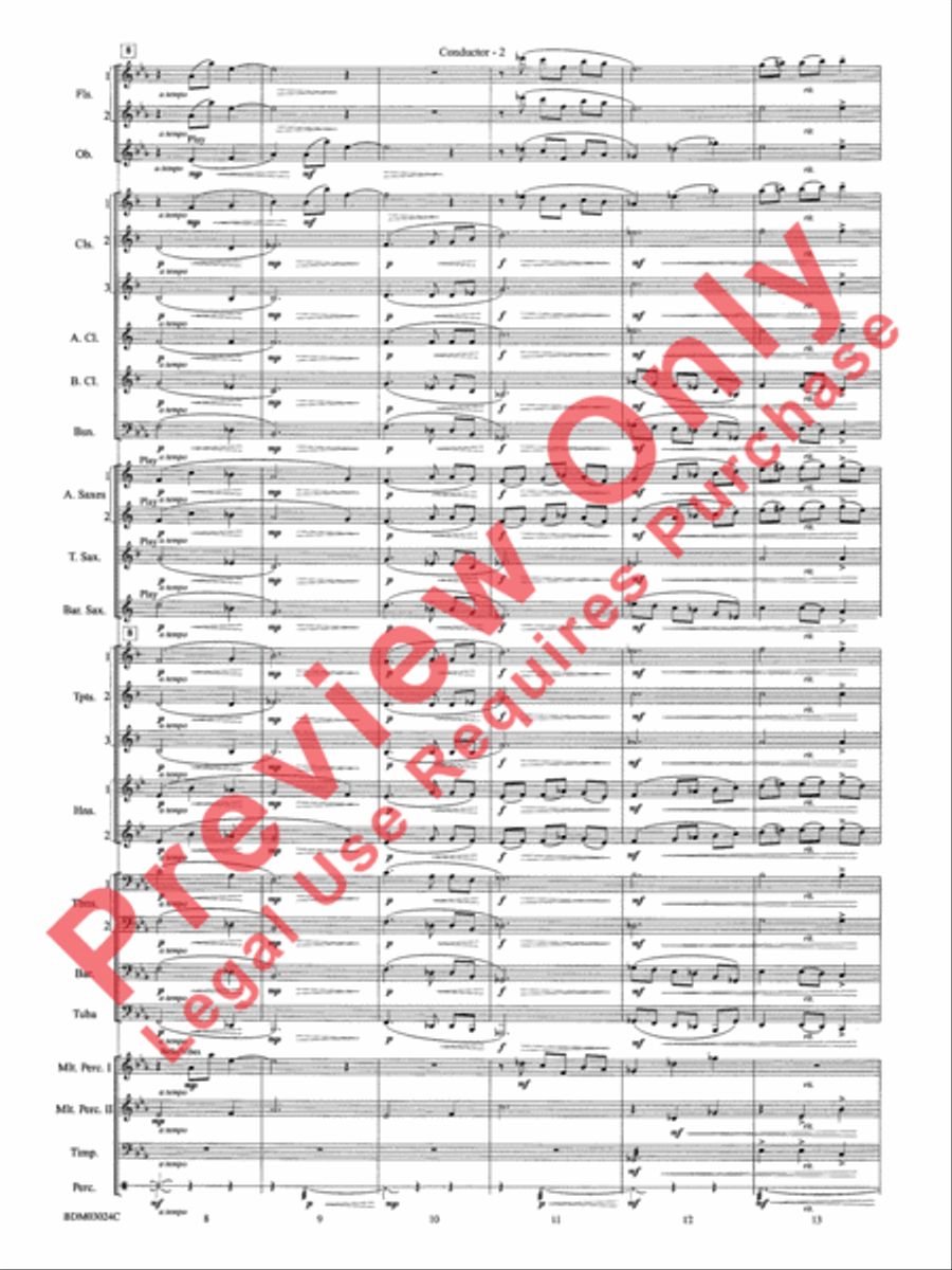 Winter Rhapsody - Cs Winter Rhapsody - Cs Concert Band scores gallery preview page 5