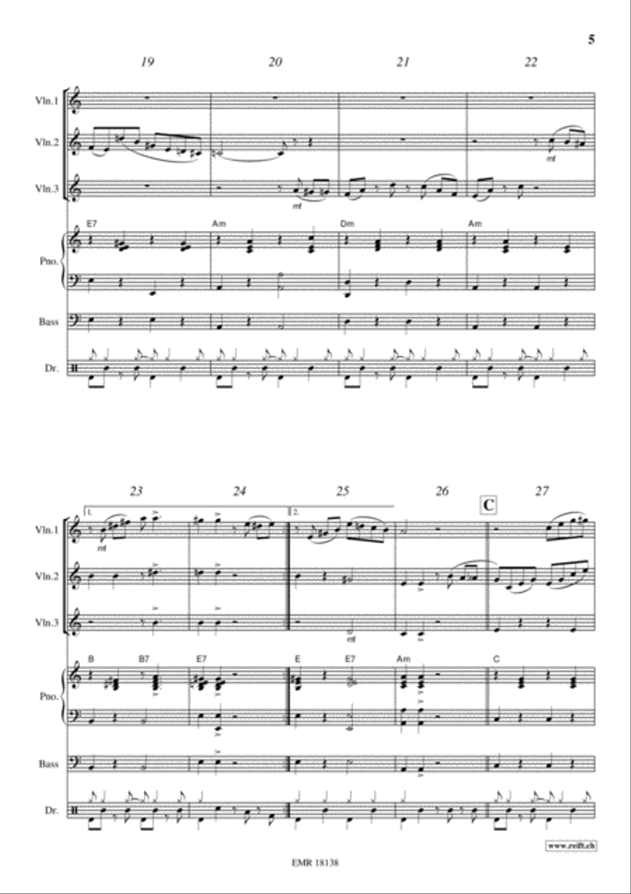 Tico Tico Tico Tico Violin scores gallery preview page 5