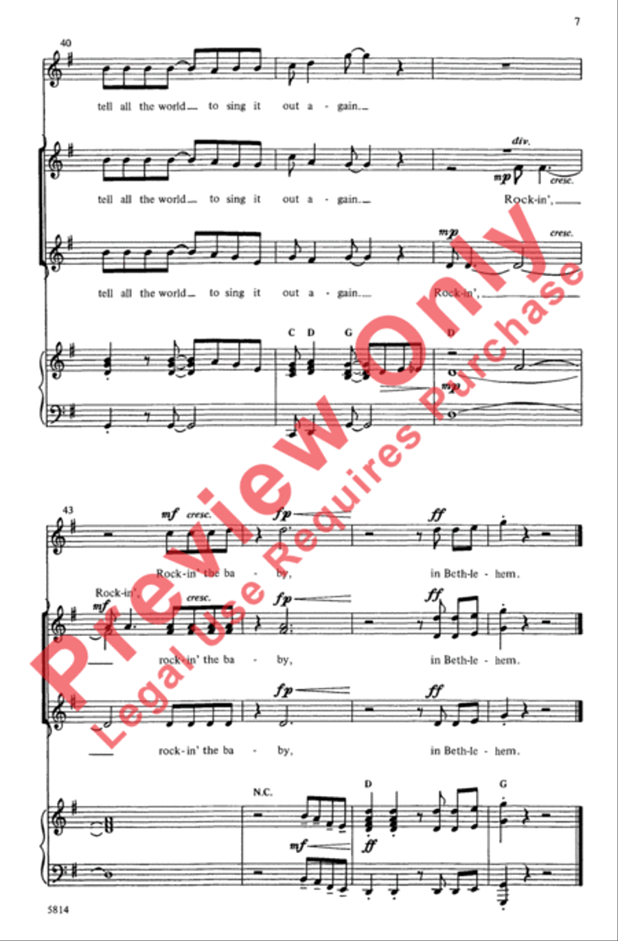 Rockin' the Baby 2-Part scores gallery preview page 7
