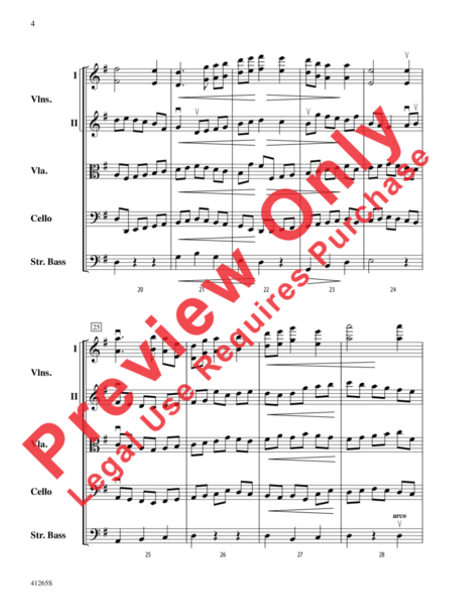 Country Song Country Song String Orchestra scores gallery preview page 5