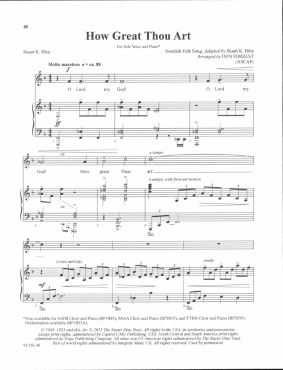 Sacred Solos of Dan Forrest - low voice Low Voice scores gallery preview page 14
