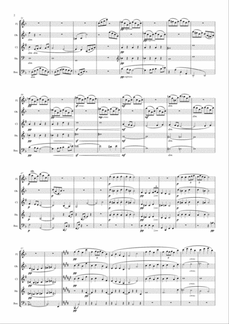 Reverie Reverie Woodwind Quintet scores gallery preview page 2