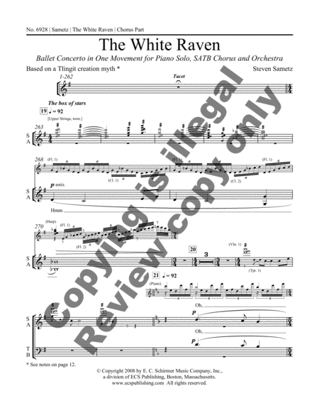 The White Raven (Choral Part)