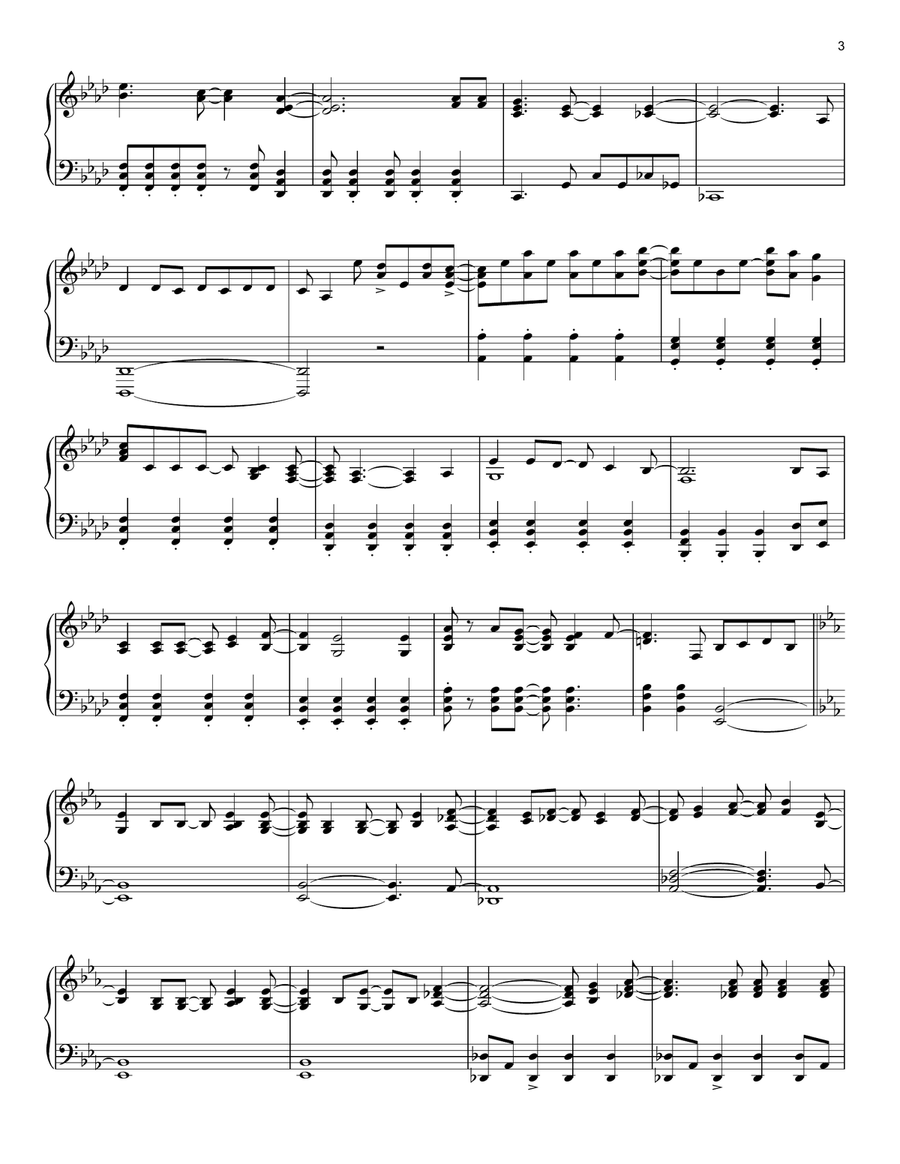Let It Go (from Frozen) Piano Solo scores gallery preview page 3