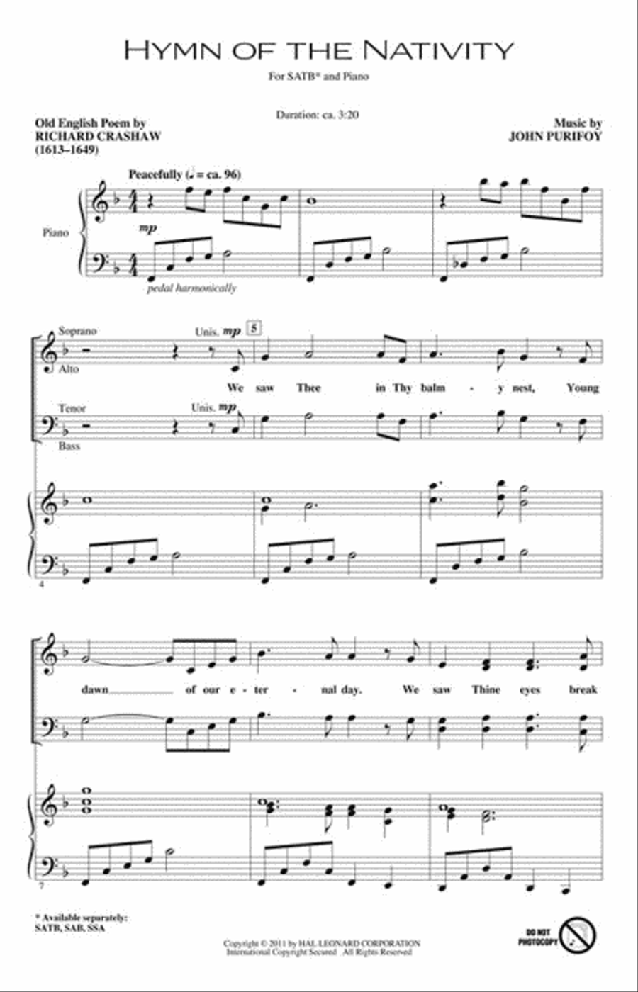 <br>Sheet music extract