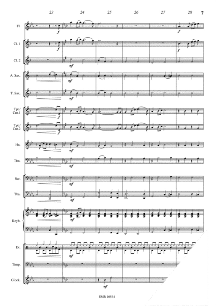 First Rendez-Vous Concert Band scores gallery preview page 8