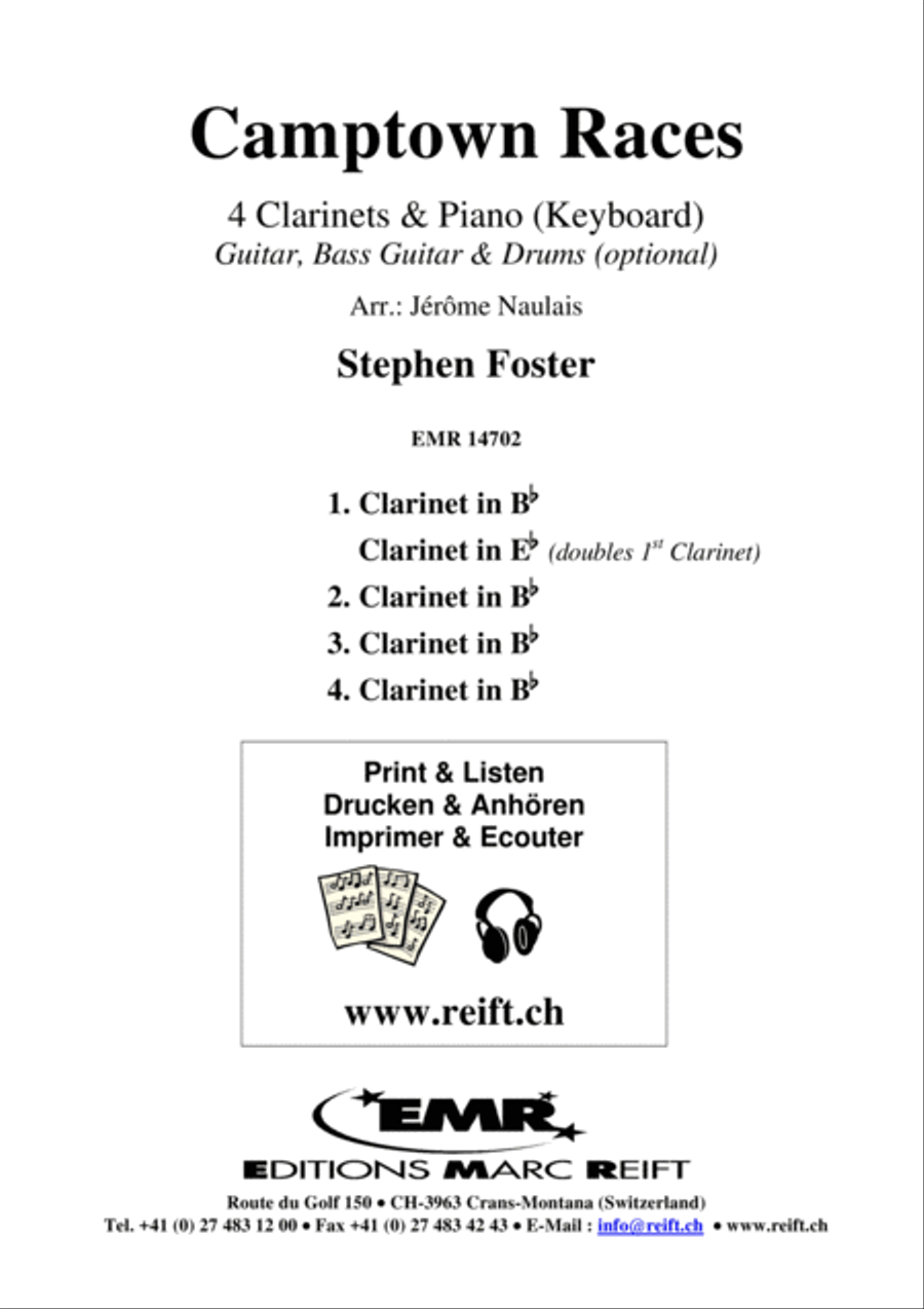 Camptown Races Camptown Races Clarinet scores gallery preview page 2