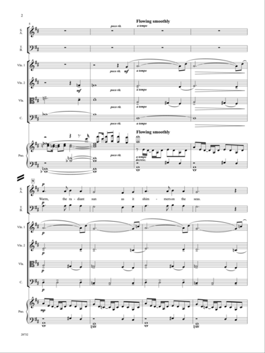 Arise (Summer Has Now Begun) Choir scores gallery preview page 3